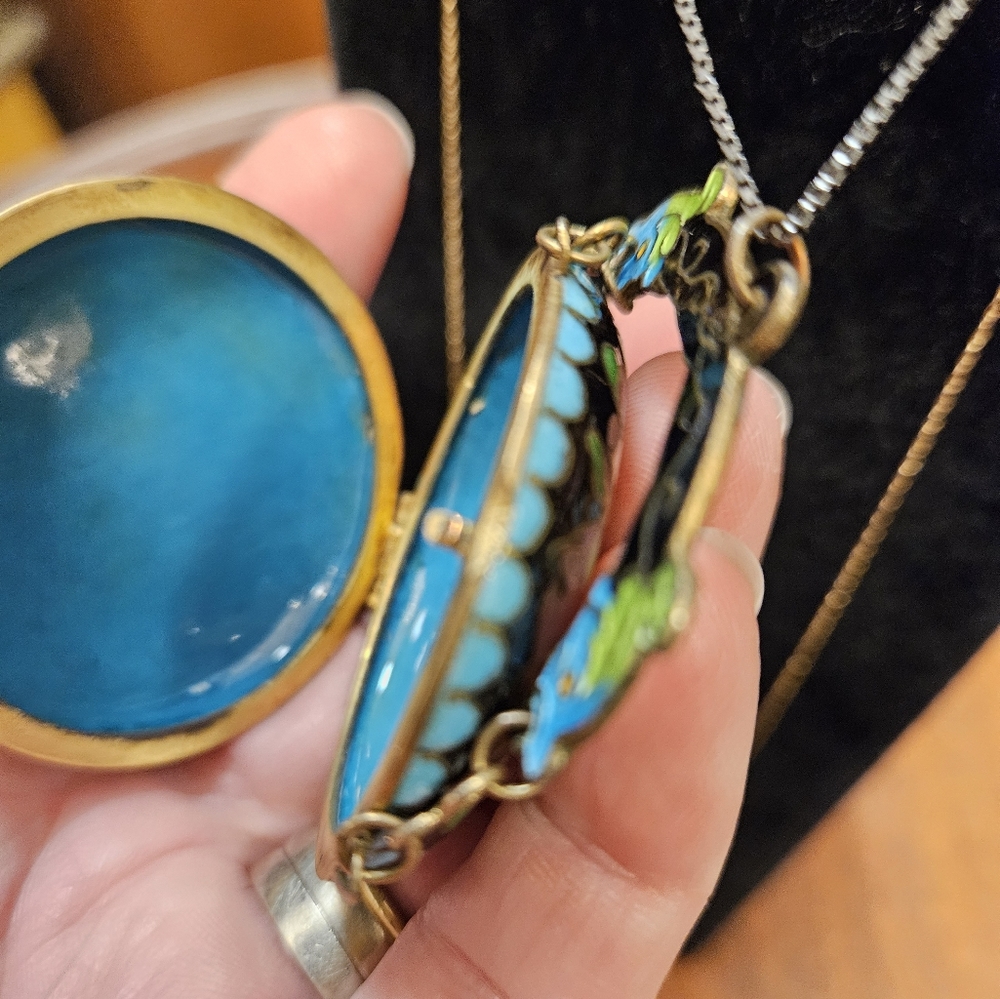 Vintage Brass Charm Locket